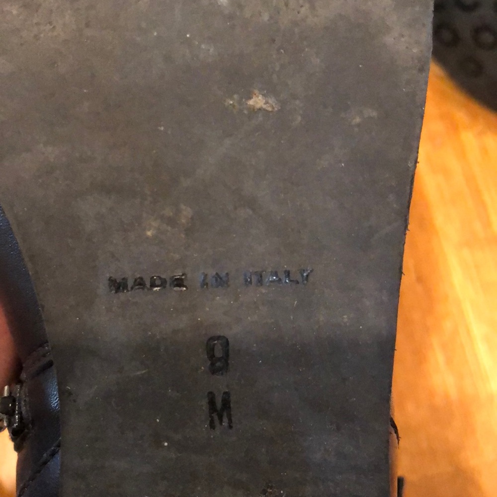 Black Leather Boots REAL FUR MADE IN ITALY 🇮🇹 - Picture 3 of 6